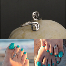 TJ1209  New Women Lady Unique Retro Silver Plated Nice Toe Ring Foot Beach Jewelry Hot Rings