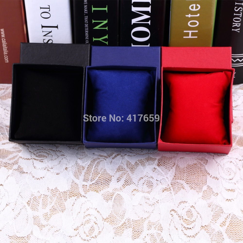 2014 1pcs Bracelet Jewelry Watch With Foam Pad Inside Present Gift Box Case For Bangle