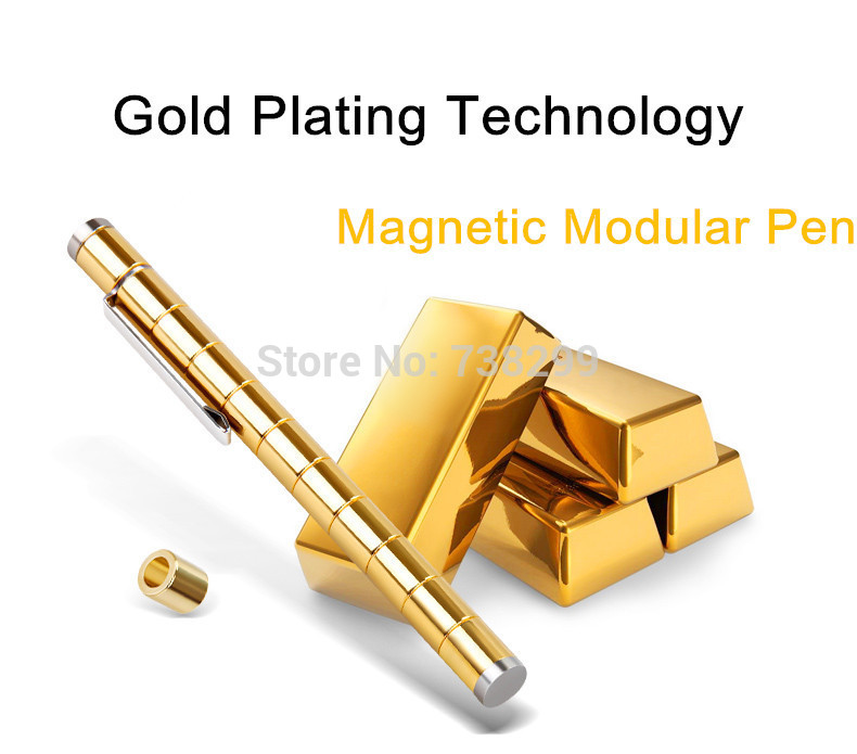 Magnet Pen Polar Pen Metal DIY Modular Magnetic Pen Touch Stylus with Golden Color for iPhone