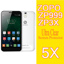 New Arrival! Ultra-Clear HD Screen Protector Film ZOPO 3X ZOPO ZP999 ZOPO 999 MTK6595 Octa Core 5.5″ FHD IPS 5PCS/Wholesales