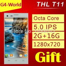 Original THL T11 MTK6592W octa core android 4.2 2GB RAM 16GB ROM 5.0″ dual sim 8MP+5MPMulti-Language 3G mobile celulares phones