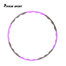 8 parts fitness removable hula hoop plastic abdominal massage hula hoops weight loss equipment 85cm diameters for freeshipping