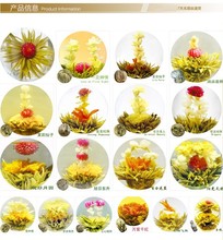 Promotion 20 Pcs Handmade Blooming Flower Tea Chinese Ball Artistic Flowering Tea Gift 100 Natural Flower