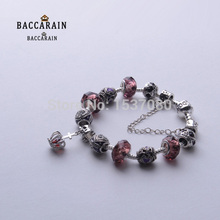 2015 Holiday gifts Jewelry Charm brown Crown bead Fit Pandora Bracelets for womens Queen Crown Style