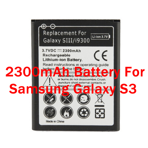 2300mAh Replacement Lithium ion Battery for Samsung Galaxy S3 III i9300 EBL1G6LLU