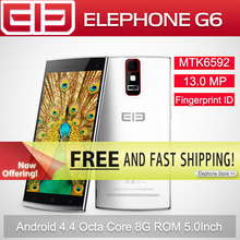 2014 Hot Elephone G6 Mobile Phone MTK6592 Octa Core 1.7GHz Android 4.4 5.0″ IPS 1280×720 13.0MP 1GB RAM 8GB ROM 3G Dual SIM Anna