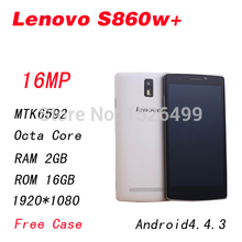 Lenovo S860w+ mtk6592 octa core 2.5GHz GPS16.0MP 2G RAM 5.5″ 1920×1080 Dual SIM Android4.4.3 mobile phone Free shipping