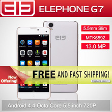 Original Elephone G7 Octa Core 5.5 Inch HD IPS MTK6592 Mobile Phone Android 4.4 1GB RAM 8GB ROM 13MP Camera WCDMA For Presell