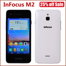 Original Infocus M2 4.2 Inch 4G FDD LTE MSM8926 Quad Core Android 4.4 IPS 1280X768 1GB RAM 8GB ROM 8MP Dual Camera Mobile Phone
