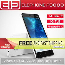 Original Elephone P3000 P3000s Mobile Phone Android 4.4 MTK6592 Octa Core 5.0 Inch IPS 13.0MP Fingerprint ID 3G WCDMA 4G FDD LTE
