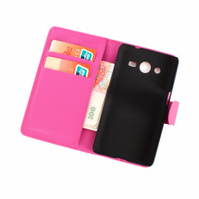 Phone Case Luxury Faux Leather Magnetic Wallet Flip Case Cover For Samsung Galaxy Core II 2