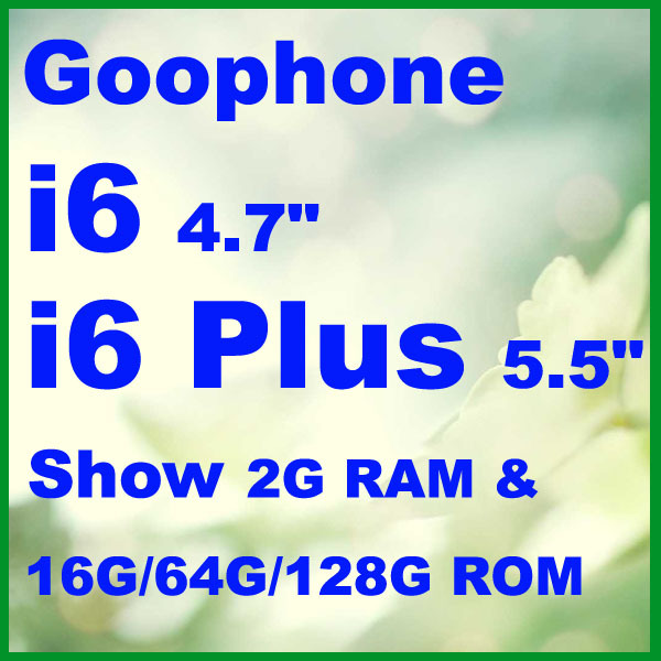 Metal Body Goophone i6 4 7 Android 4 4 Phone 6 Plus 5 5 1280 720