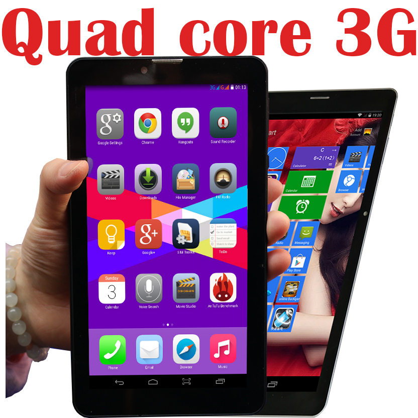 High quality Android Tablet 3G Call Phone Quad Core Tablet PCS With GPS GSM Bluetooth Dual