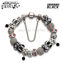 High Quality Silver alloy European Beads Fit Pandora Charms Bracelet  and free shipping