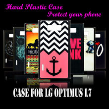case Cover For LG Optimus L7 P700 P705 Free Delivery Original Stripes Anchor Skin Hard Plastic Protective Mobile Phone Case
