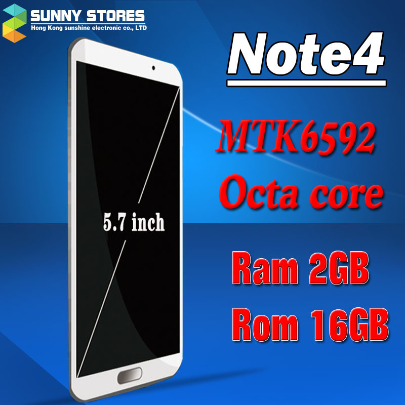 1 1 Note 4 phone MTK6592 Octa Core Note4 Mobile Phone RAM 2GB 1 7GHz Android
