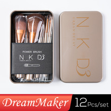 2015 Free Shipping 12 Pcs new naked 3 brush,NK3 Makeup Brush kit Sets for eyeshadow blusher Cosmetic Brushes Tool WSD1048