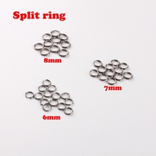 Free shipping Stainless Steel Split Rings for Blank Lures Crankbait Hard Bait Fresh Water Shallow Water Bass Walleye Fishing
