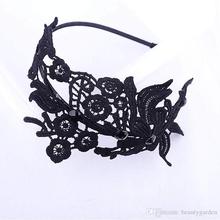 Gothic Style Floral Hairband Handmade Lace Flower Headband Women s Marriage Hair Accessories JHL101