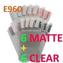 6pcs Clear 6pcs Matte protective film anti glare phone bags cases screen protector For LG E960