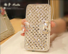 Luxury Bling Crystal Diamond Leather Flip Lady Bag Cover For Samsung Galaxy S6 S5 S4 S3