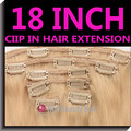 16",18",20",22" 100g/piece clip in remy hair extensions