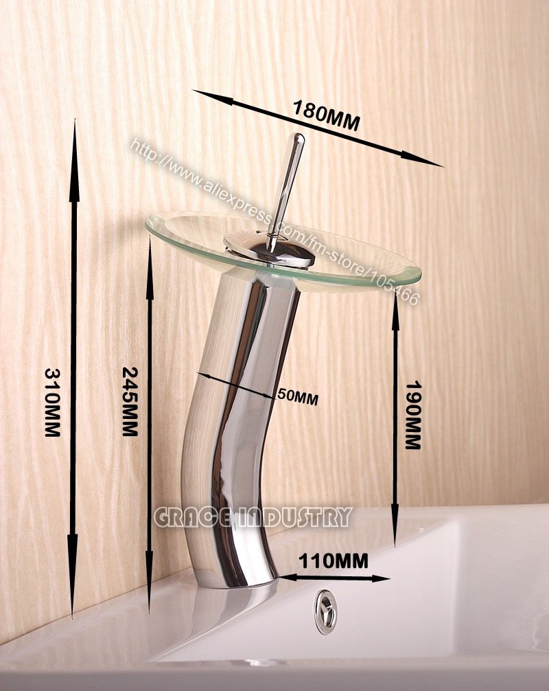 Waterfall faucet waterfall tap glass faucet font b vessel b font font b sink b font.jpg