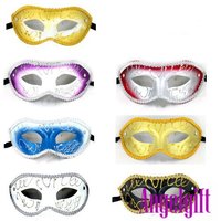 Free ship!Halloween Mask,Mask for Christmas Halloween Gift,Masquerade Party Mask Half Face Mask Fifteen Colors Available Cnmk034