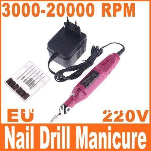 Electric Nail Drill Manicure Pedicure Bits 3000-20000 RPM 110V 60Hz/220V