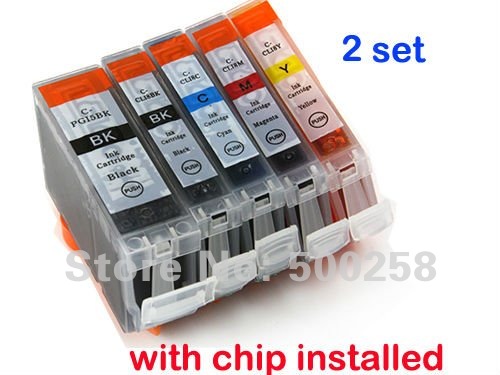 cartucho de tinta compatível novo de 10 PCes para a impressora IP4200 IP3300 MP500 MP960 MP970 PGI-5/CLI-8 de Canon PIXMA
