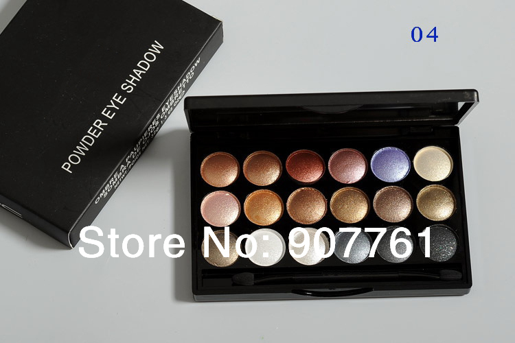 1 pedaço de maquiagem da marca mc 18 cor pó profissional eye shadow palette 6 diff cor da sombra 32g dropship e frete grátis