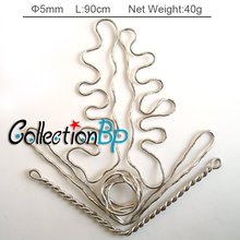 5pcs/lot  Bendy Fashion FlexibleTitanium Silver Snake Necklace 90cm*5mm Larger Manufactory Price +Free Shipping**