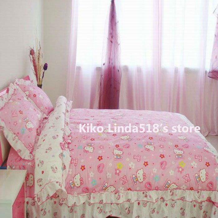 2M-Hello-Kitty-Bed-Quilt-Cover-3pcs-set-Bed-Kids-Bedding-Sets ...