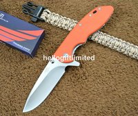 Inron MY803 Orange Tactical Pocket Folding knife Knives Frame Lock 9Cr13Mov Blade G10 Handle w/ Money Clip &amp; Lanyard Hole