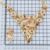 18k gold plated wedding Jewelry set flower-pattern champagne+green color NJ-527 FREESHIPPING