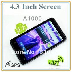Free shipping by HK Post Star A1000 smart phone tv wifi real gps android phones 4.3 Inch HD capacitive(China (Mainland))