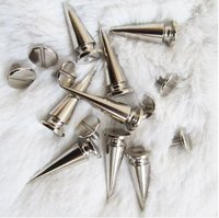 Hot selling!20pcs/lot,29mm Cone Metal Screwback Spikes Studs Bag Bracelet Cloth Shoes Bangle Punk