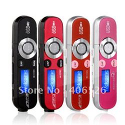 NEW 8GB CHARGEABLE MP3 MUSIC PLAYER WITH LCD SCREEN FM RADIO USB MEMORY STICK Free Shipping(China (Mainland))