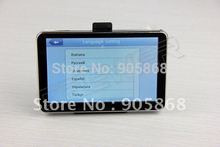 HD 800 480 5inch GPS Navigator BT AV IN 4GB DDR 128M load new 3D map