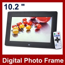 10.2 inch LCD Digital Photo Frame With 1024x768 Mp3 Mp4 Remote Control Multi-functional Picture Frame Free Shipping(Hong Kong)