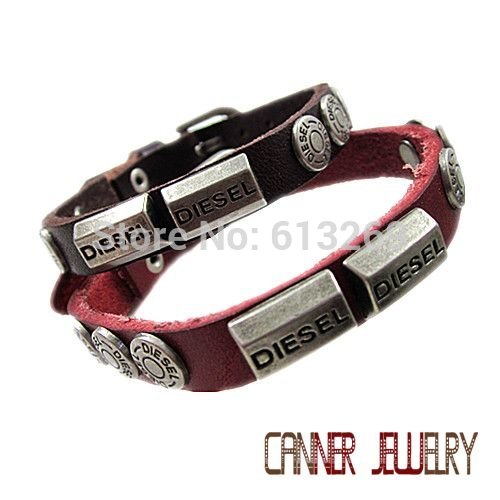 sl336 leather bracelet high quality punk cowhide bracelet Rock styel 100 Pure handmade jewelry 100 genuine