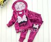 4 sets/lot Girls Cartoon Clothing Set Baby Kids Lace Minnie Sports Suit Children Hoodie + Harem Pants 2pcs Garment Baby Clothes