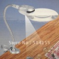 MG4B-4. Spring Clip Soft Tube Magnifier With LED Light 2X 6X Portable Fixed-style  Free Shipping