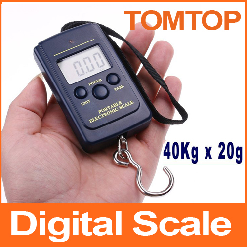 20g-40Kg Digital Hanging Luggage Fishing Weight Scale retail freeshipping,dropshipping wholesale(China (Mainland))