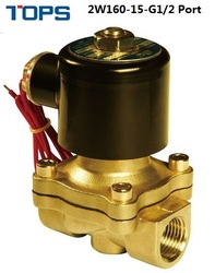 2 Way Valves 1/2" Water Air Fuel Solenoid Valve N/C Model 2W160-15 Standard Voltages(China (Mainland))