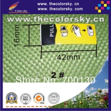 (ACC-YT1) yellow tag label air duct film for Epson Canon Lexmark Kodak ink cartridge air hole size 2# 16*42mm free shipping dhl