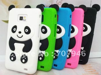 3D Panda Animal Silicone Soft Skin Case Cover For Samsung Galaxy S2