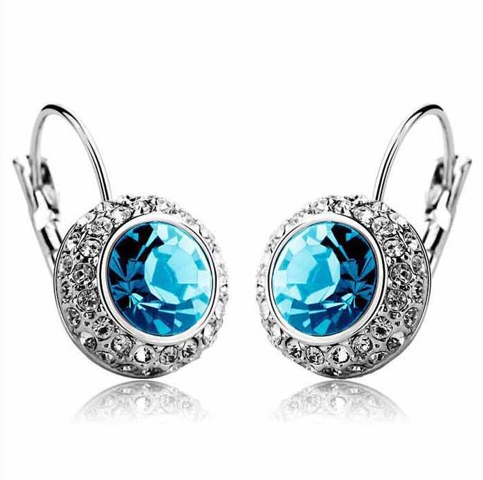 CE25 Fashion Shiny Full austrian rhinestone Crystal Earring for women wholesale