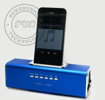 50pcs/lot Music Angel Mini Music Speaker Portable Sound Boombox JH-MAUK3 for MP3,MP4,CD,DVD,iphone,GPS,PSP,phone,computer(China (Mainland))
