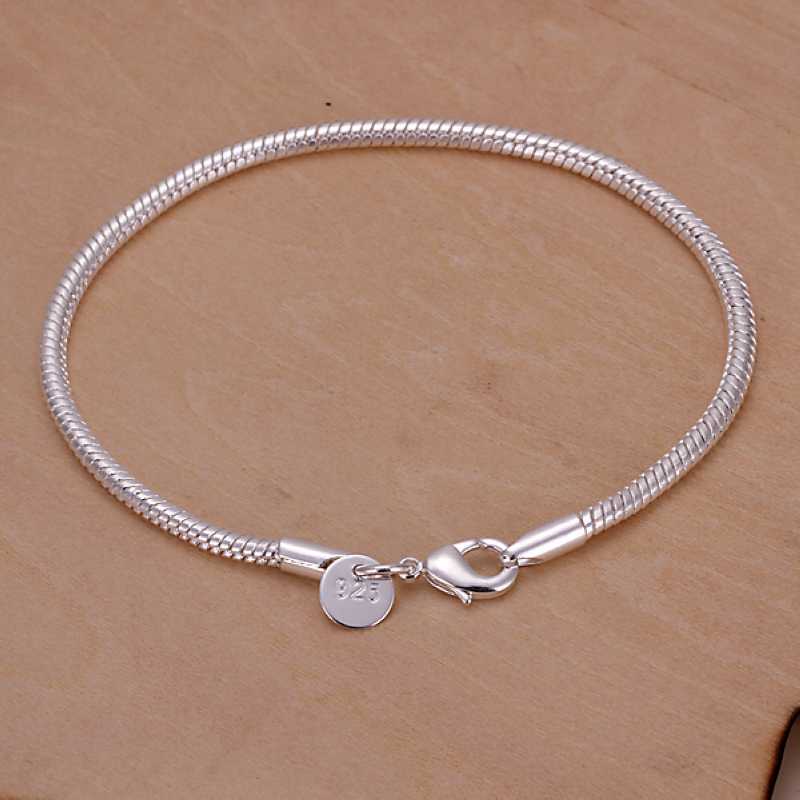 Free shipping 925 sterling silver jewelry bracelet fine fashion bracelet top quality wholesale and retail SMTH187
